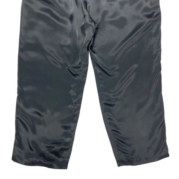 Zara Satin Silky Pleated Dress Pants Womens XXL Straight Leg Comfy Lightweight - Picture 7 of 14